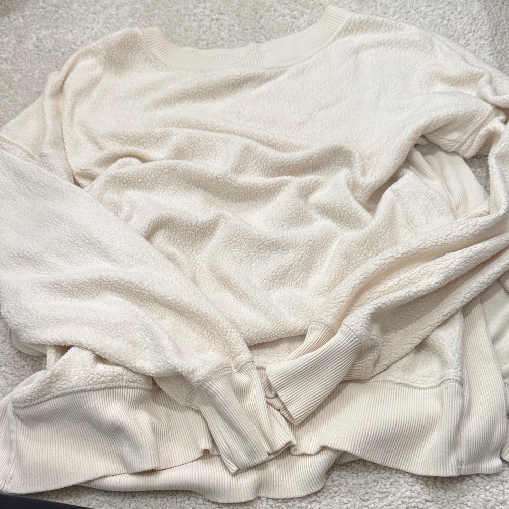 Aerie Soft Cream Knit Top